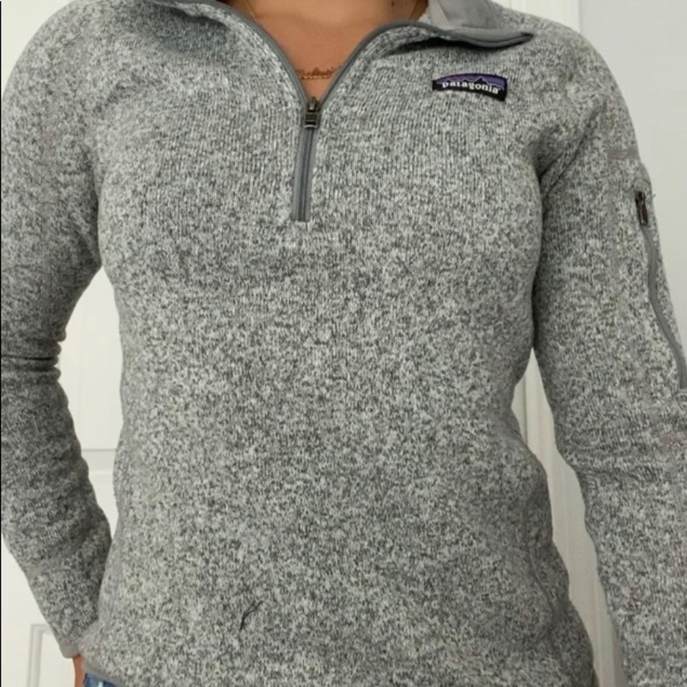 Grey patagonia 3/4 zip
